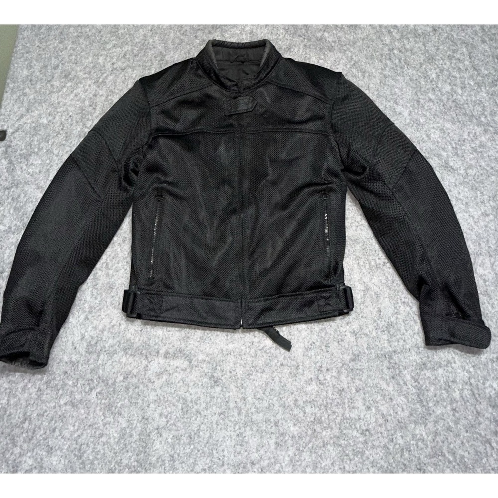 River Road Padded Motorcycle Jacket-Men's Sz. Small. Black Mesh. Riding Armor
